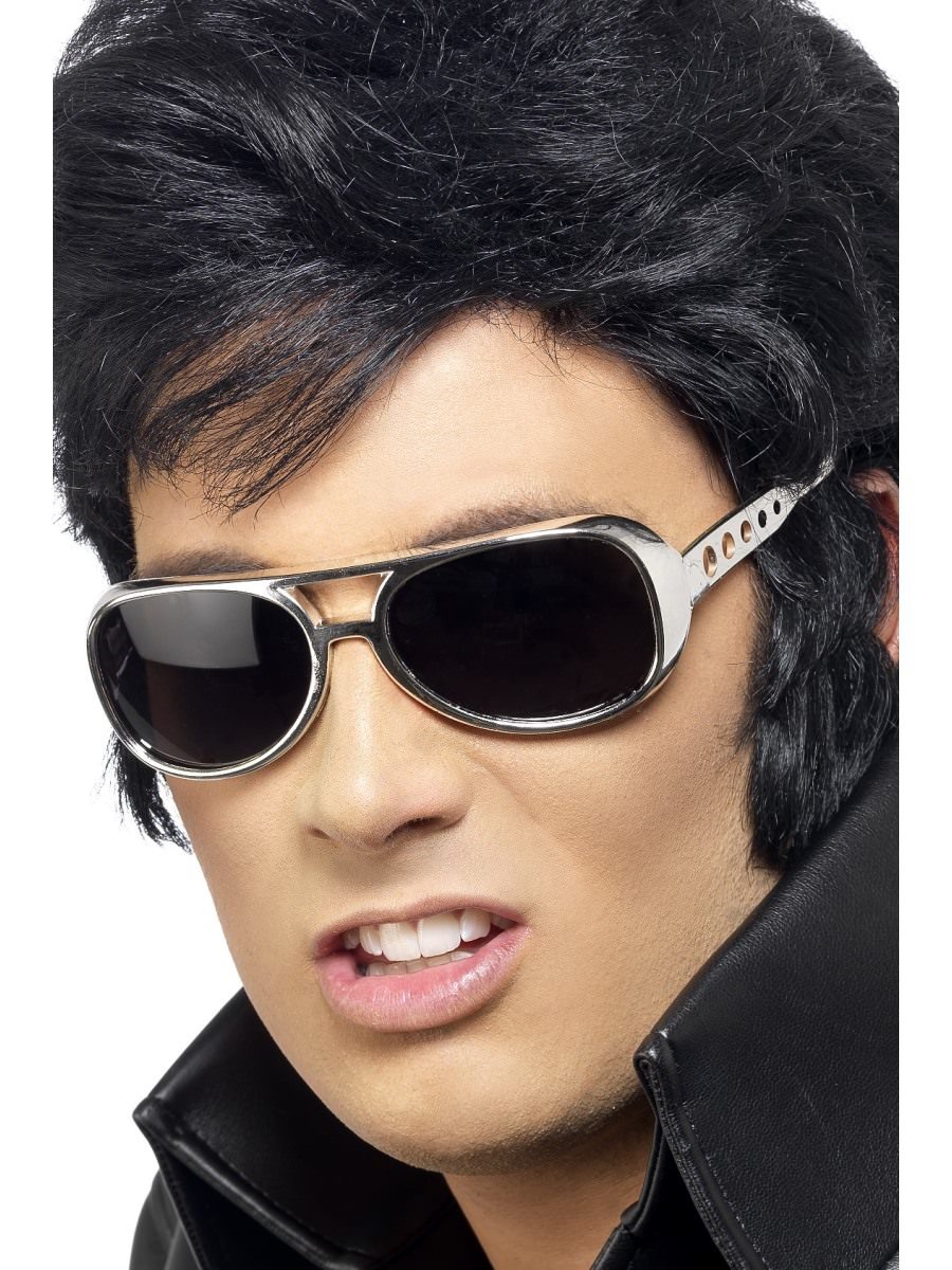 Smiffys Elvis Shades Silver Fancy Dress