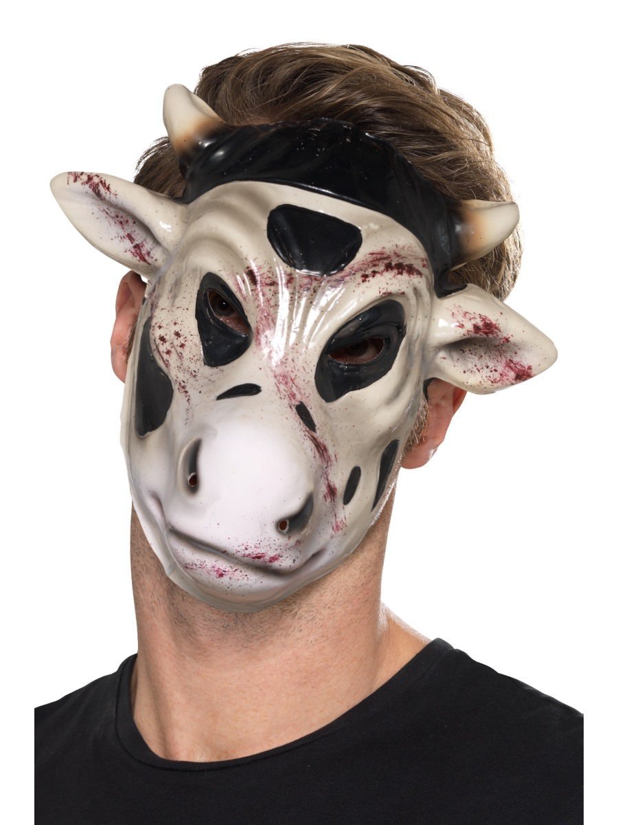 Click to view product details and reviews for Smiffys Evil Cow Killer Mask Fancy Dress.