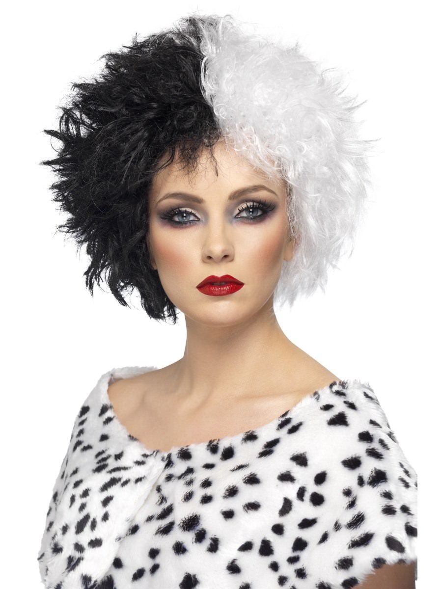 Click to view product details and reviews for Smiffys Evil Madame Wig Black White Fancy Dress.