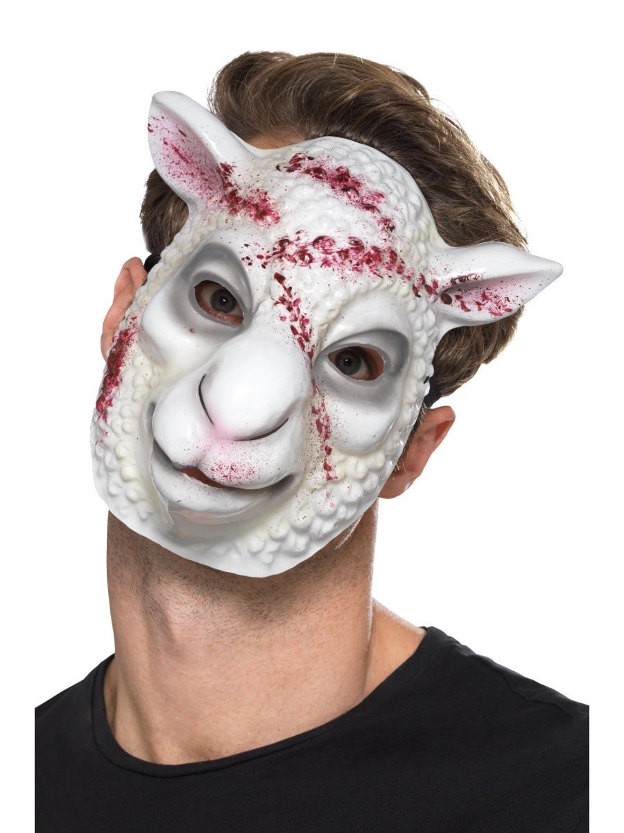 Smiffys Evil Sheep Killer Mask Fancy Dress