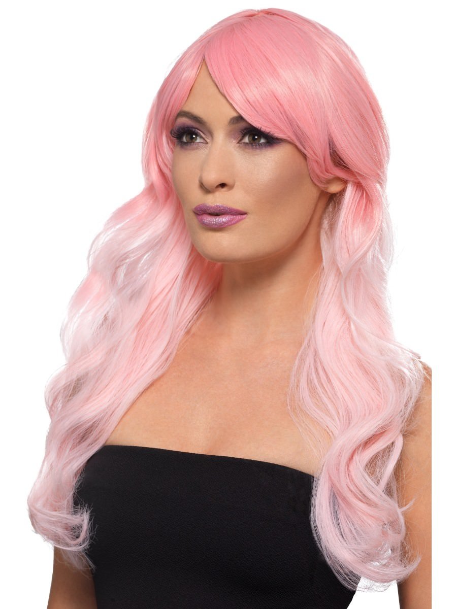 Smiffys Fashion Ombre Wig Pink Fancy Dress