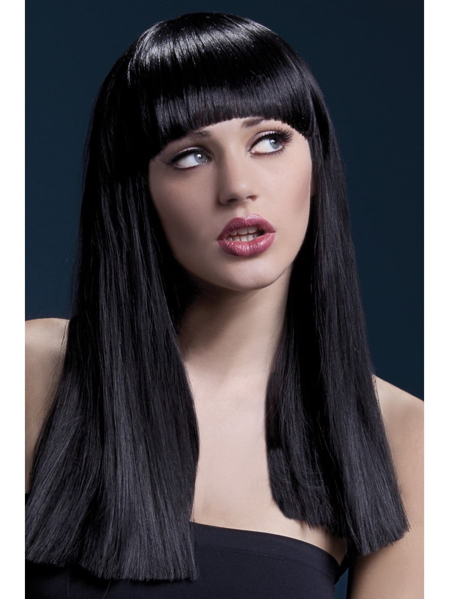 Click to view product details and reviews for Smiffys Fever Alexia Wig Black Fancy Dress.