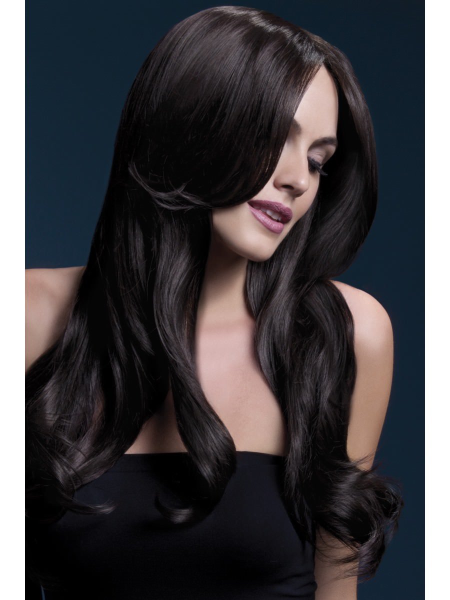 Click to view product details and reviews for Smiffys Fever Khloe Wig Brown Fancy Dress.