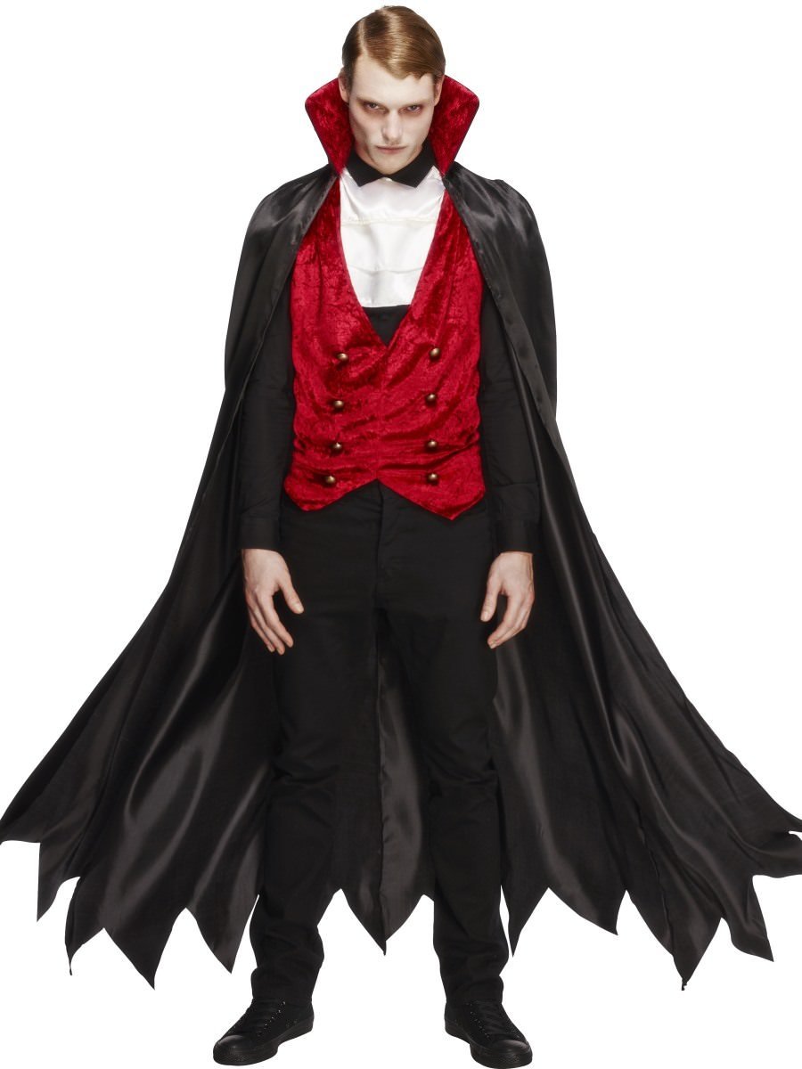 Smiffys Fever Male Vampire Costume Fancy Dress Large Chest 42 44