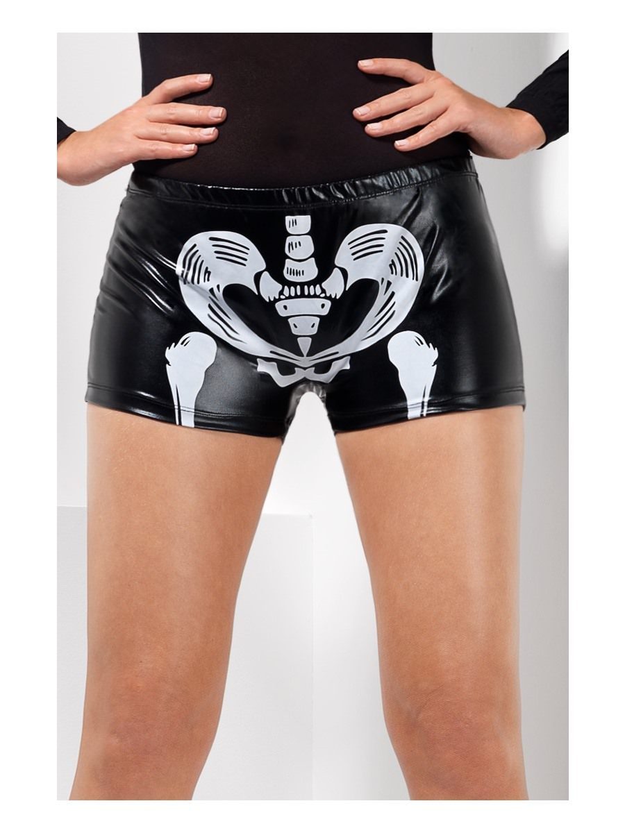 Click to view product details and reviews for Smiffys Fever Miss Skeleton Whiplash Hotpants Fancy Dress Medium Uk 12 14.