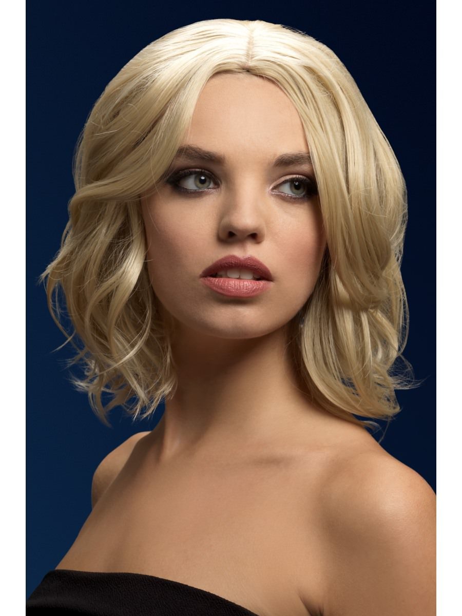 Click to view product details and reviews for Smiffys Fever Olivia Wig Dark Blonde Fancy Dress.