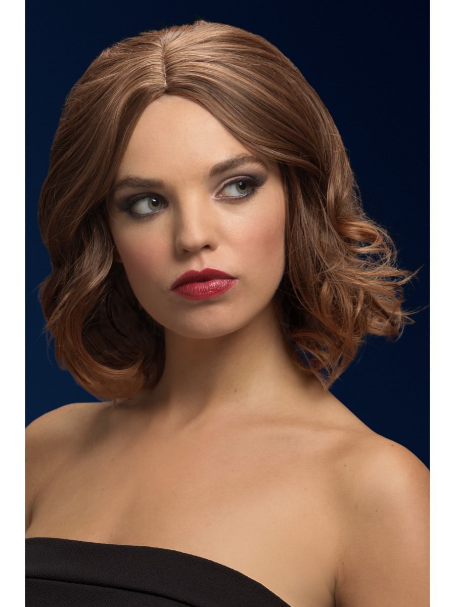 Click to view product details and reviews for Smiffys Fever Olivia Wig Light Brown Fancy Dress.