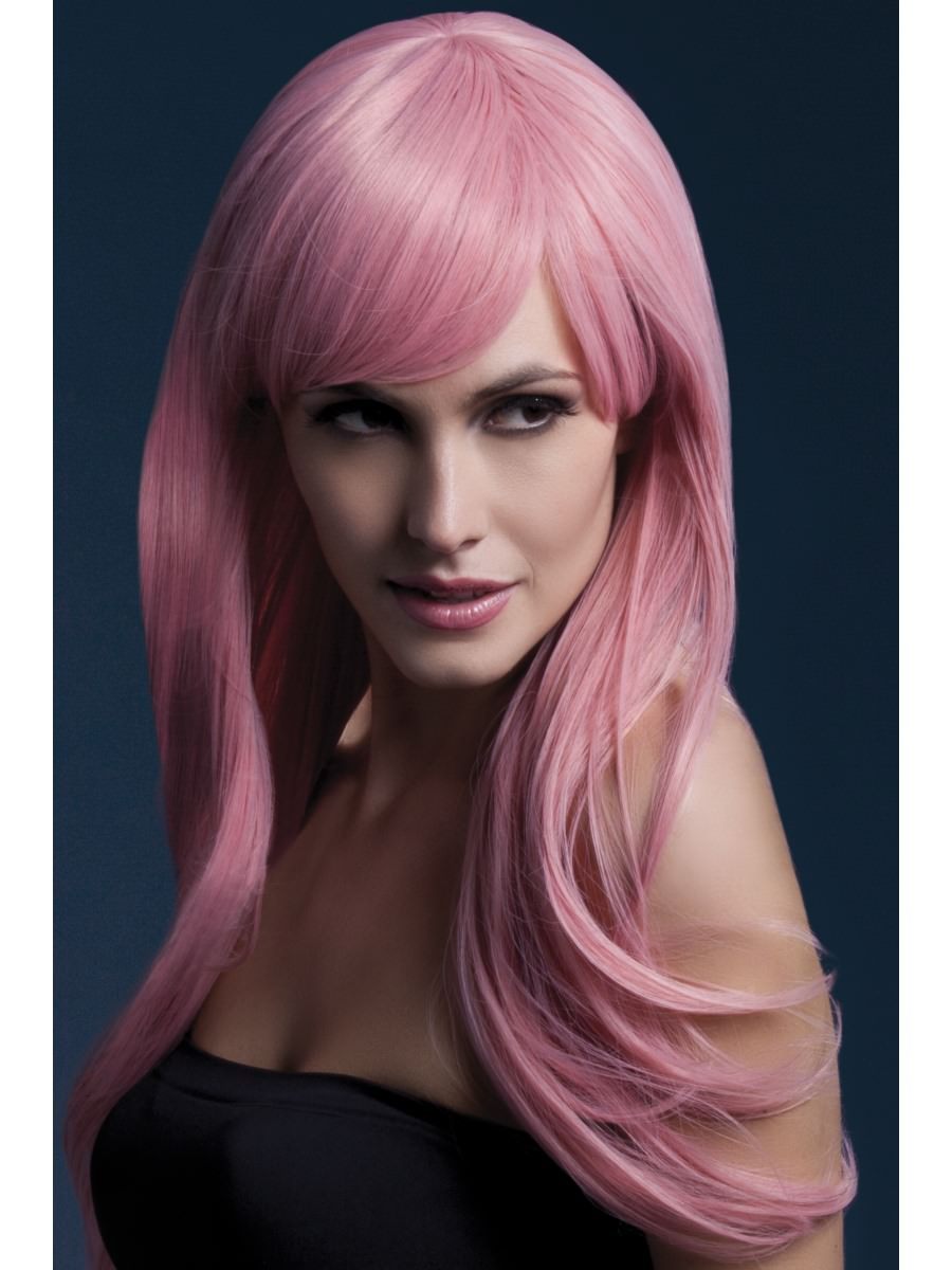 Click to view product details and reviews for Smiffys Fever Sienna Wig Pastel Pink Fancy Dress.