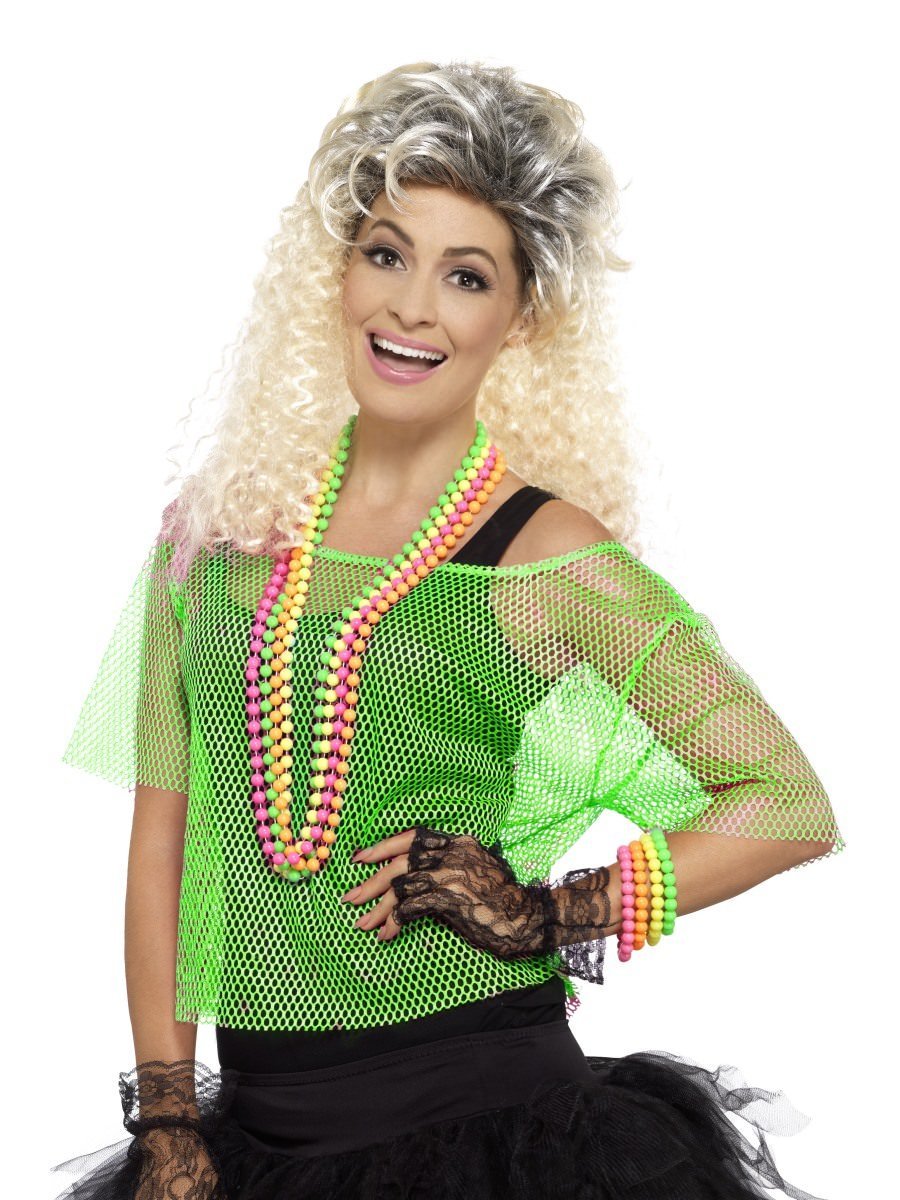 Click to view product details and reviews for Smiffys Fishnet Top Neon Green Uk Dress 8 14 Fancy Dress Uk Dress 8 14.