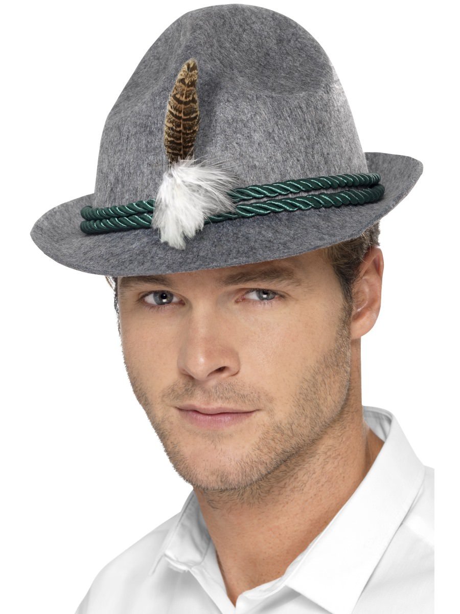 Click to view product details and reviews for Smiffys German Trenker Hat With Feather Fancy Dress.