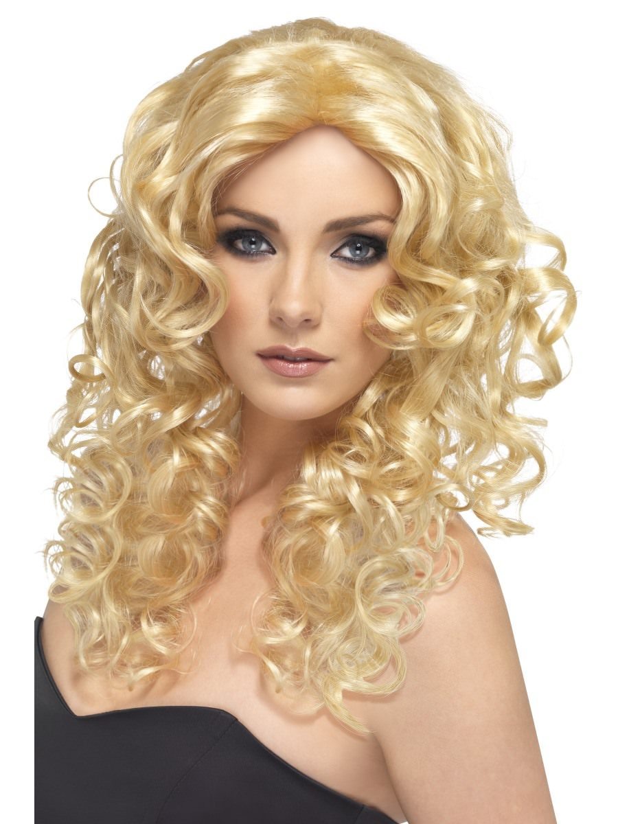 Smiffys Glamour Wig Blonde Fancy Dress