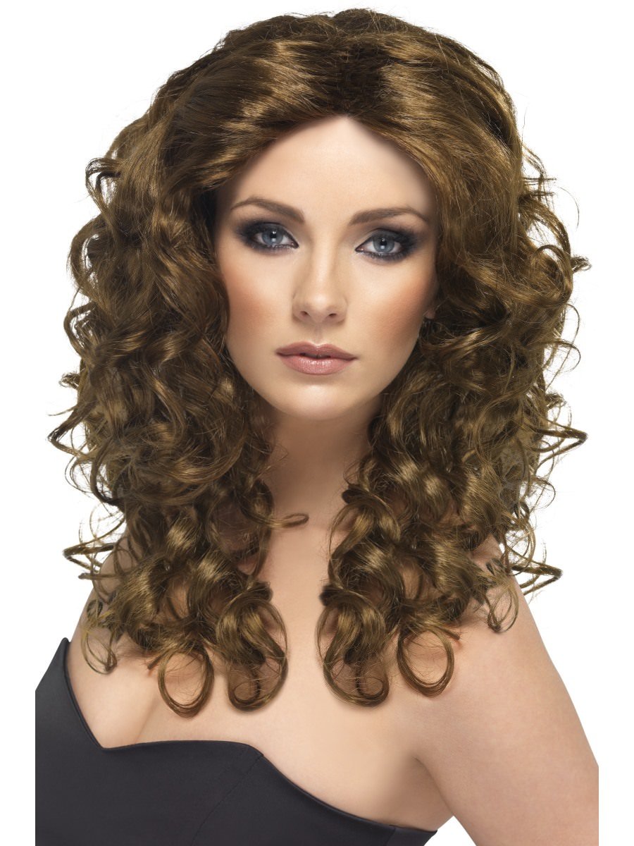 Click to view product details and reviews for Smiffys Glamour Wig Brown Fancy Dress.