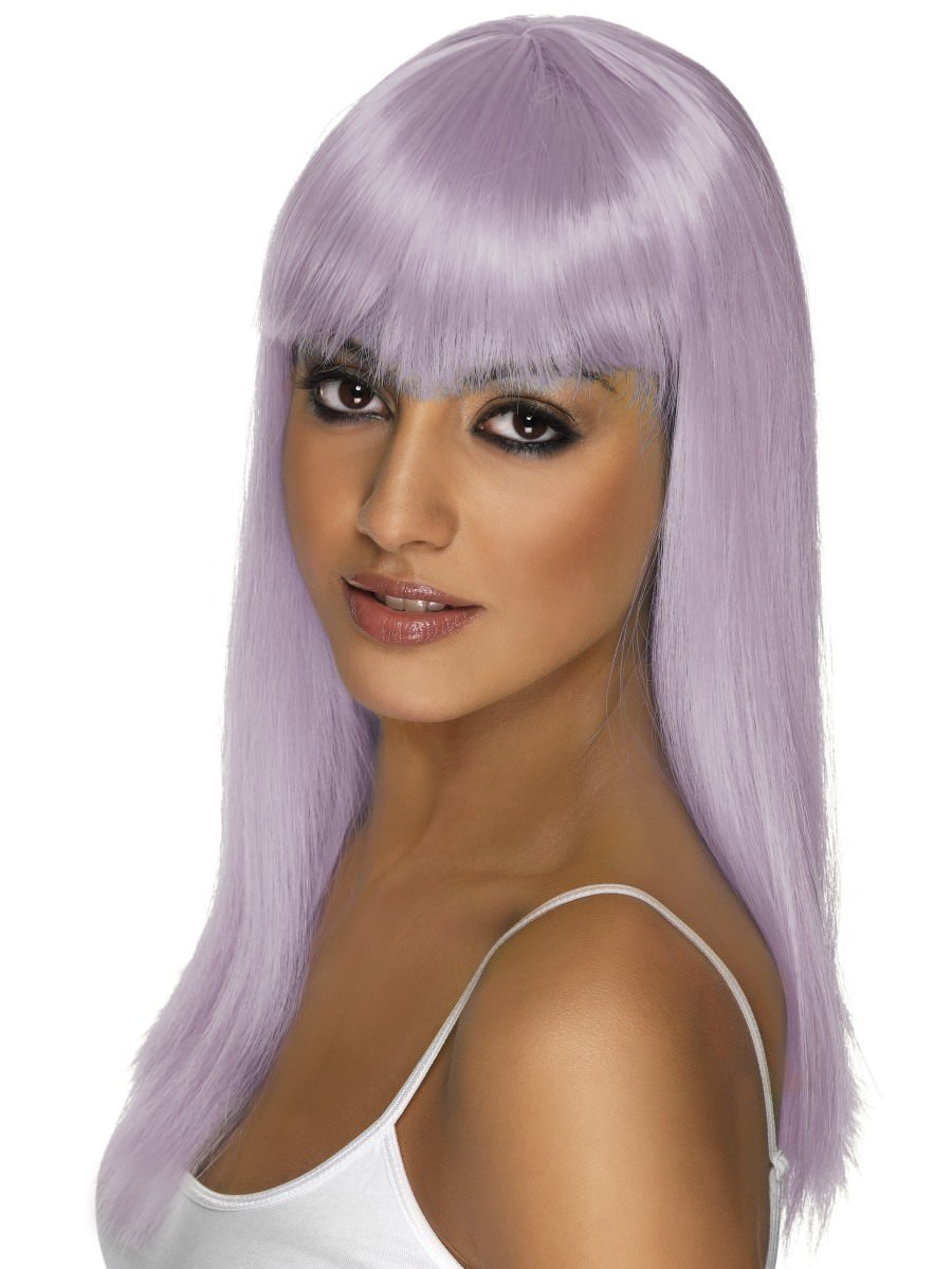 Smiffys Glamourama Wig Lilac Fancy Dress