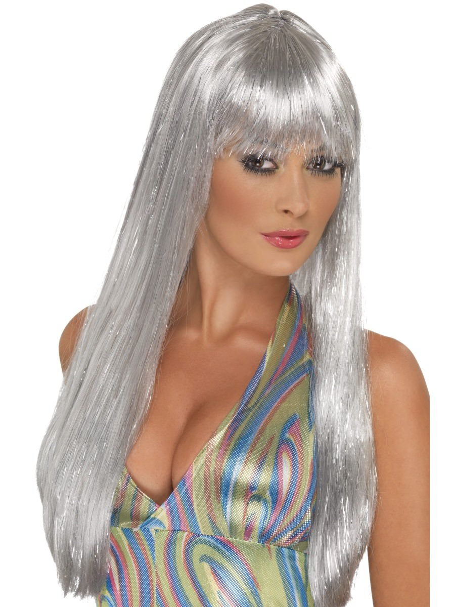 Smiffys Glitter Disco Wig Fancy Dress
