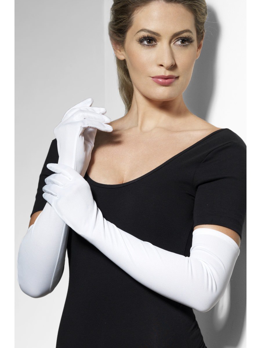 Click to view product details and reviews for Smiffys Gloves White Long Fancy Dress.