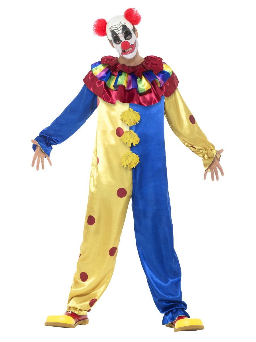 Creepy Clown Costume Red And Blue Smiffys 9981