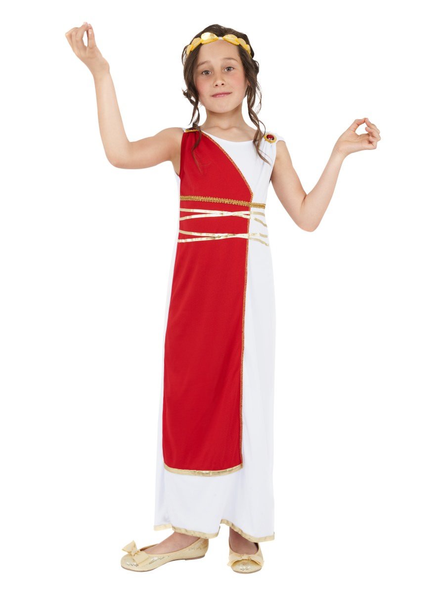 Smiffys Grecian Girl Costume Fancy Dress Medium Age 7 9