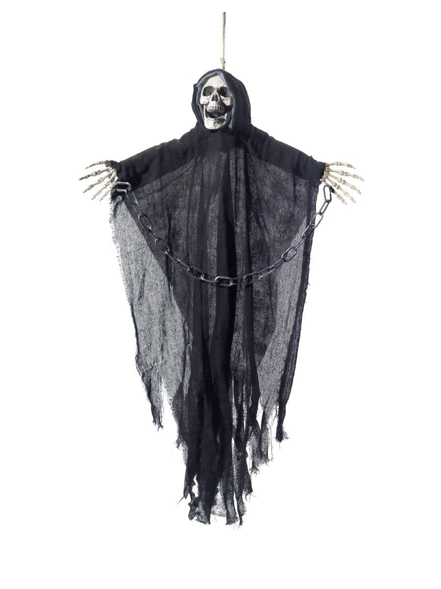 Click to view product details and reviews for Smiffys Hanging Reaper Skeleton Decoration Fancy Dress.
