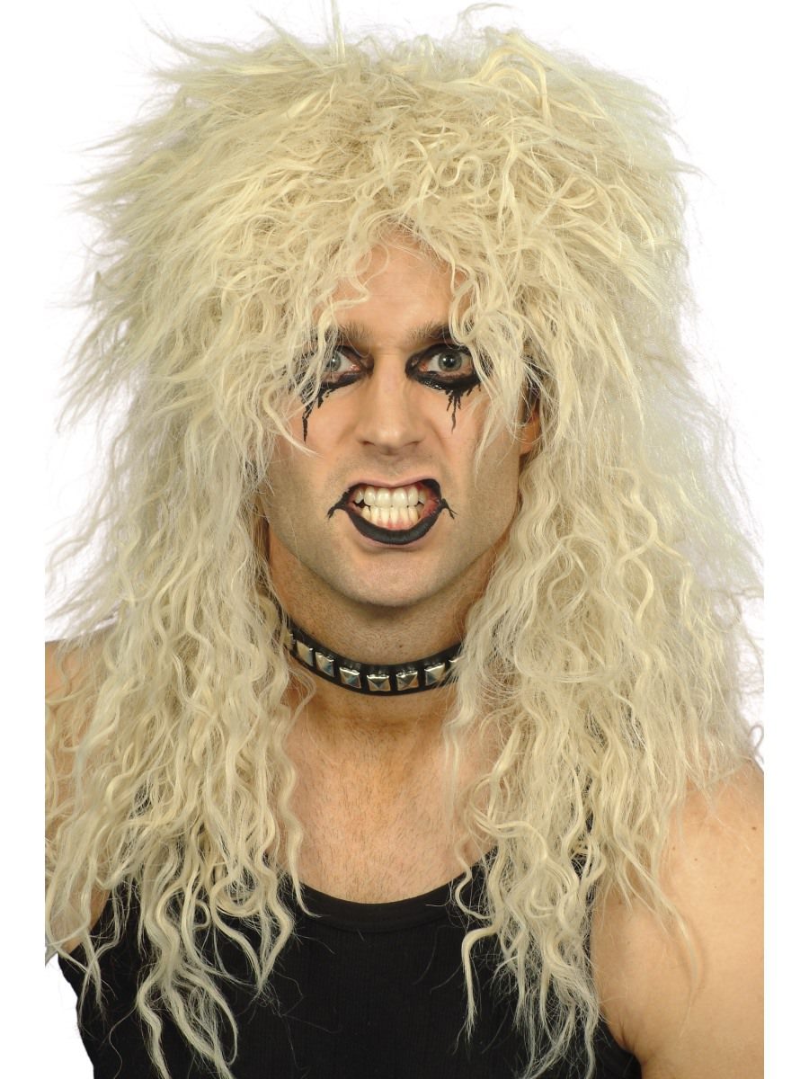 Smiffys Hard Rocker Wig Blonde Fancy Dress