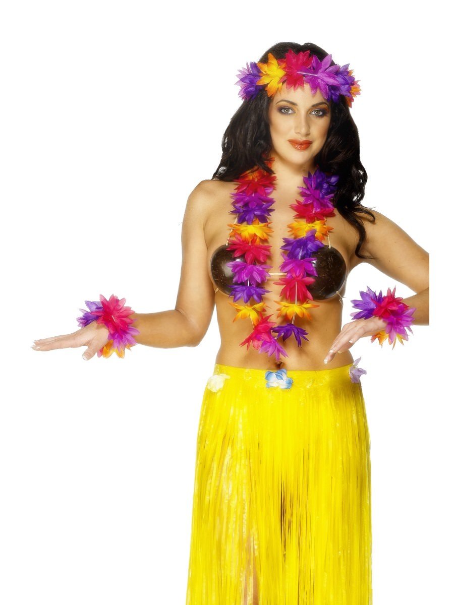 Click to view product details and reviews for Smiffys Hawaiian 4 Piece Set Fancy Dress.