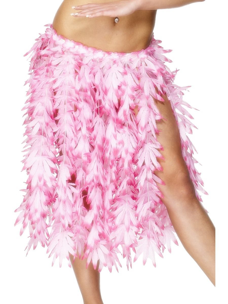 Smiffys Hawaiian Hula Skirt Pink Fancy Dress