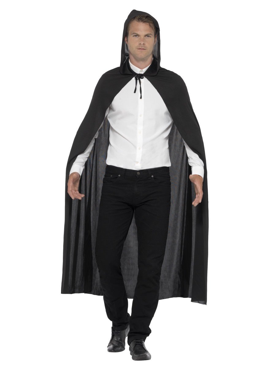 Smiffys Hooded Vampire Cape Fancy Dress