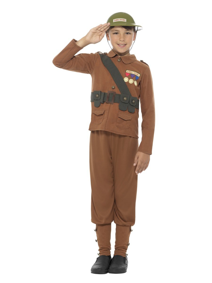 Smiffys Horrible Histories Soldier Costume Fancy Dress Medium Age 7 9