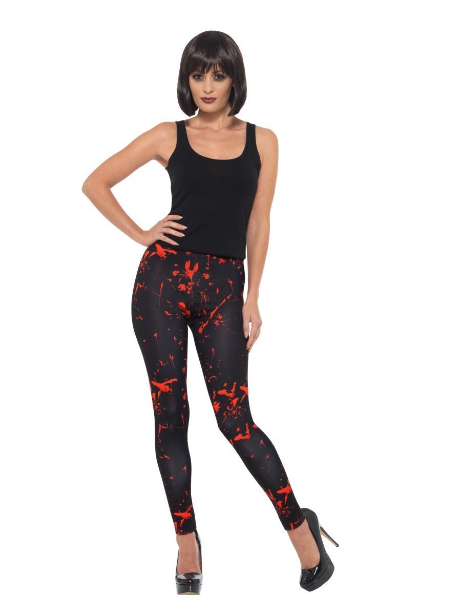 Click to view product details and reviews for Smiffys Horror Leggings Black Fancy Dress.