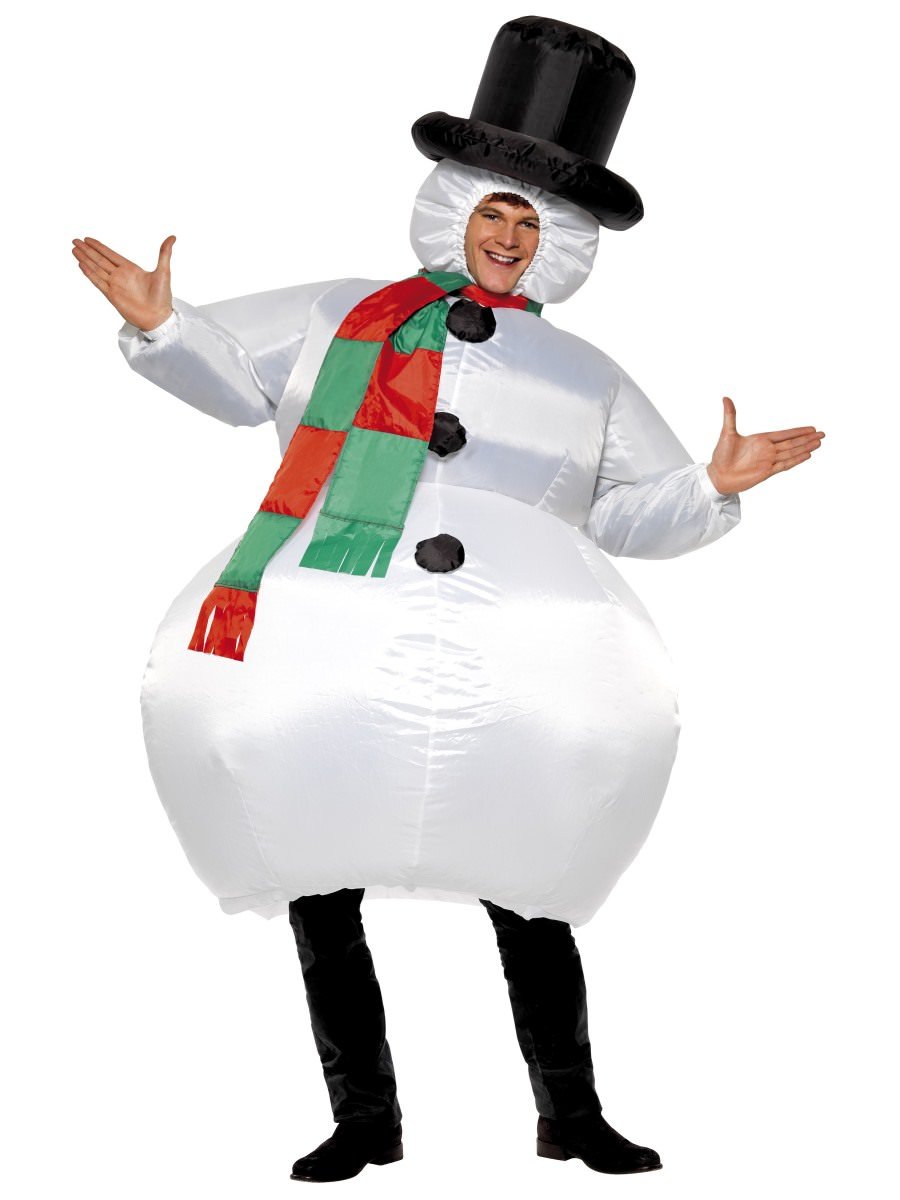 Smiffys Inflatable Snowman Costume Fancy Dress