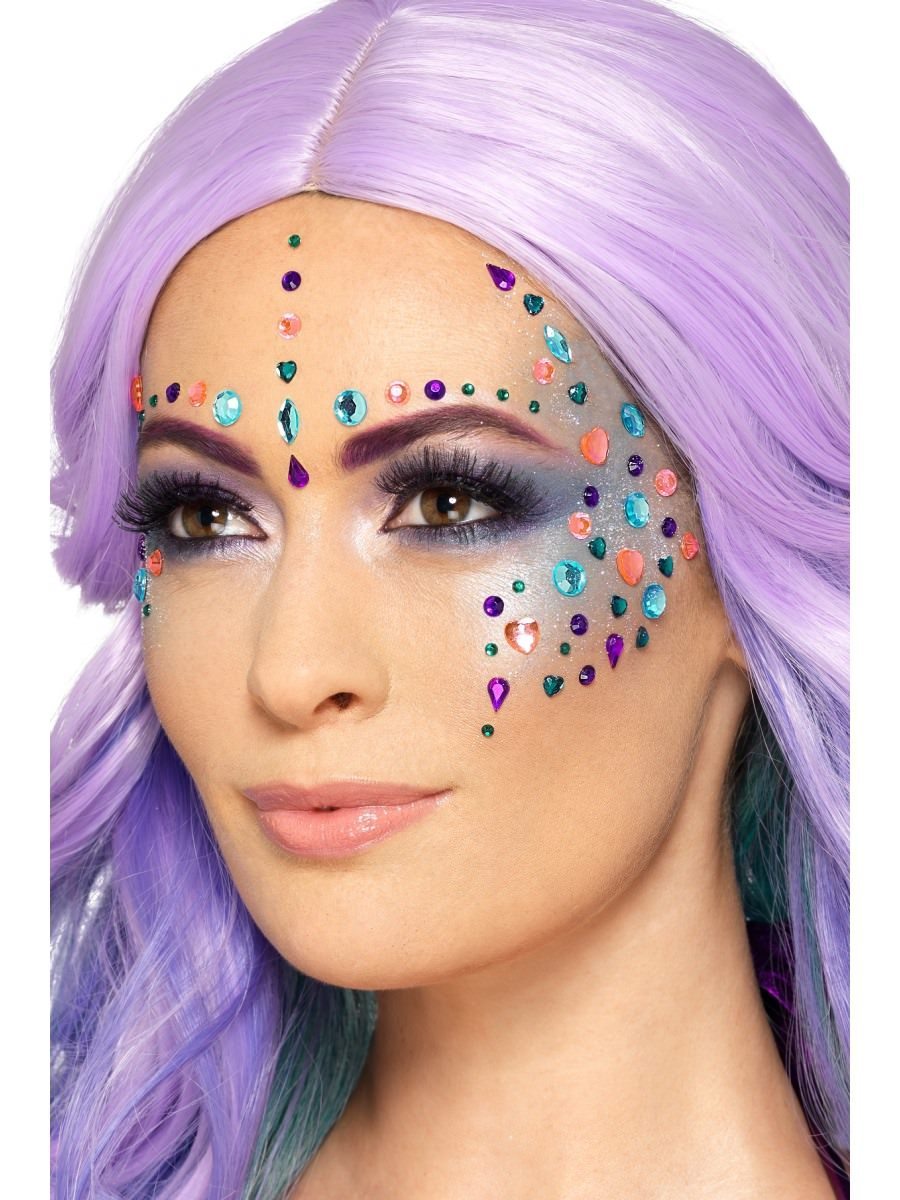 Click to view product details and reviews for Smiffys Jewel Face Gems Assorted Colours Fancy Dress.