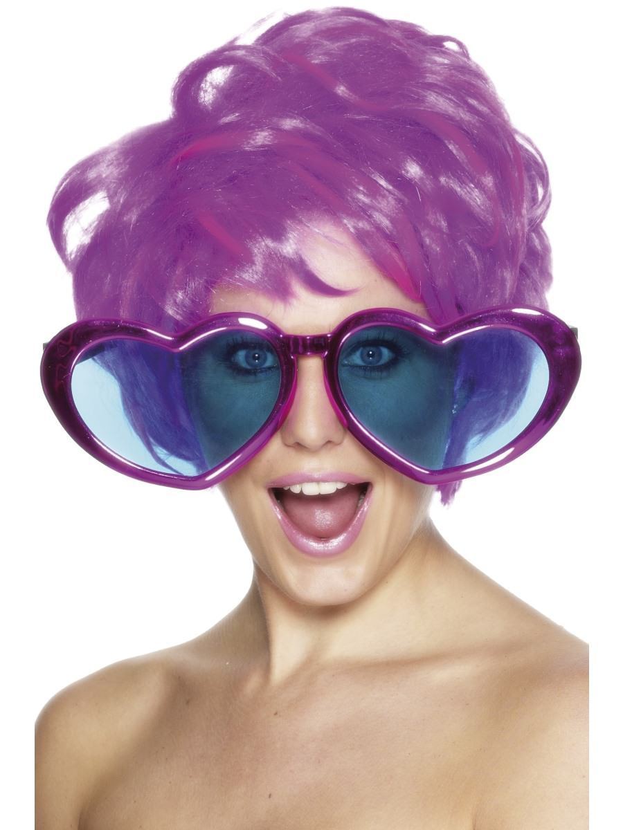 Click to view product details and reviews for Smiffys Jumbo Heart Shaped Specs Fancy Dress.