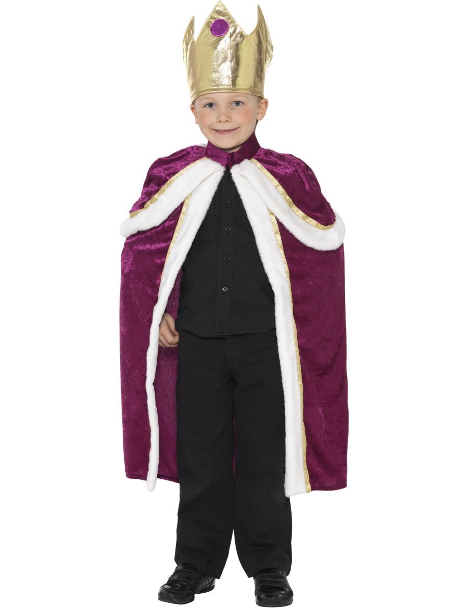 Photos - Fancy Dress Smiffys Kiddy King Costume - , Small (Age 4-6)
