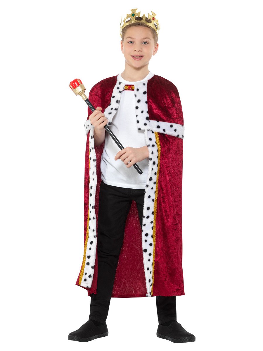 Smiffys Fancy Dress Kids Royal Cloak Fancy Dress Medium Large Age 10 12