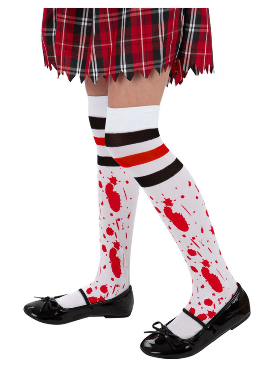 Click to view product details and reviews for Kids Unisex Bloody Zombie School Socks.