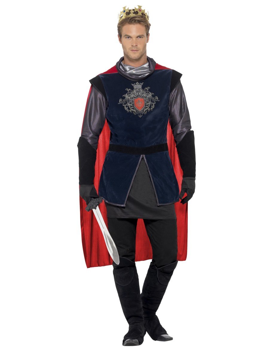 Photos - Fancy Dress Smiffys King Arthur Deluxe Costume - , X Large (Chest 46-48)