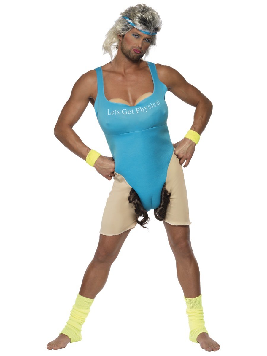 Smiffys Lets Get Physical Work Out Costume Fancy Dress