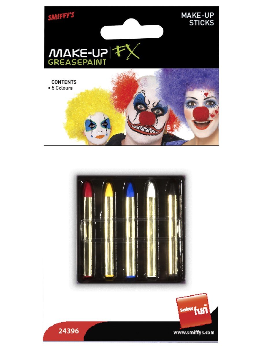 Click to view product details and reviews for Smiffys Make Up Sticks In 5 Colours Fancy Dress.