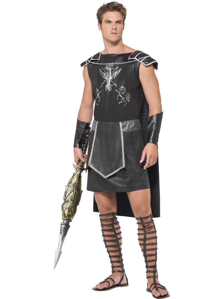 Smiffys Male Dark Gladiator Costume Fancy Dress Medium Chest 38 40