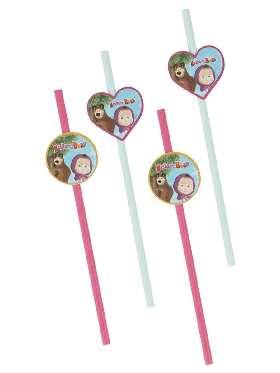 Click to view product details and reviews for Masha And The Bear Tableware Party Straws X16.