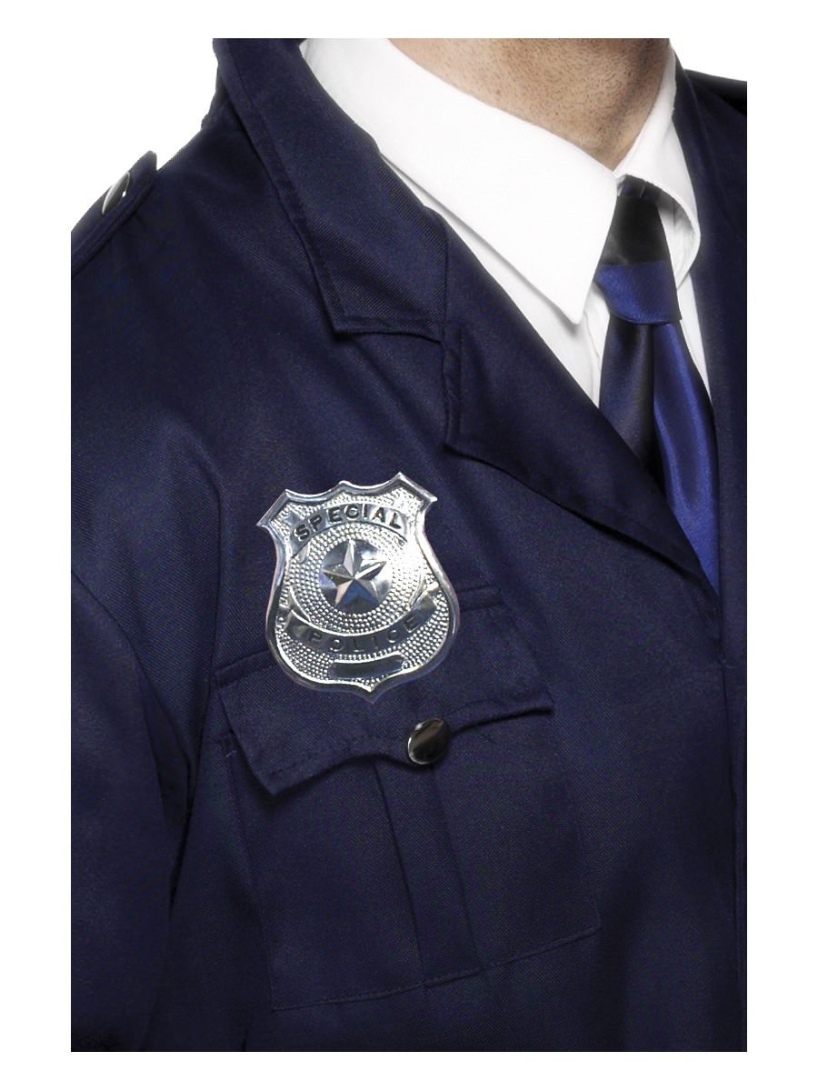 Smiffys Metal Police Badge Fancy Dress