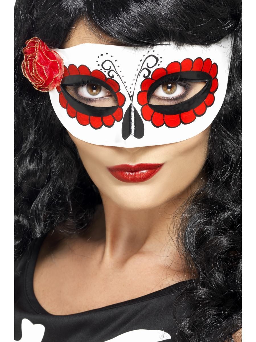 Smiffys Mexican Day Of The Dead Eyemask Fancy Dress