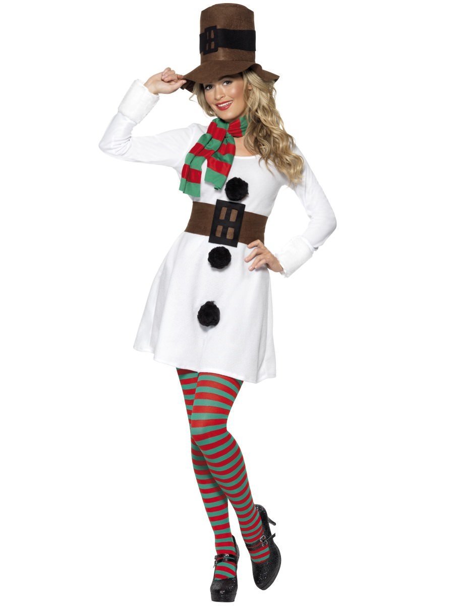 Smiffys Miss Snowman Costume Fancy Dress Small Uk 8 10