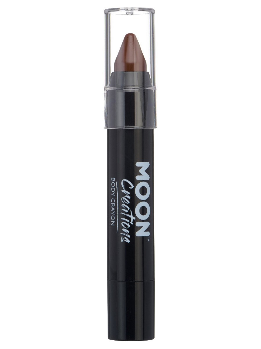 Smiffys Moon Creations Body Crayons Black Fancy Dress Brown