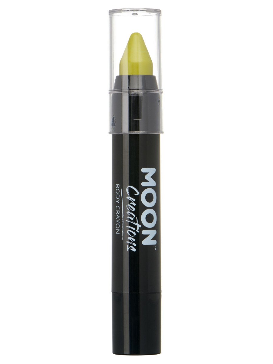 Smiffys Moon Creations Body Crayons Black Fancy Dress Lime Green