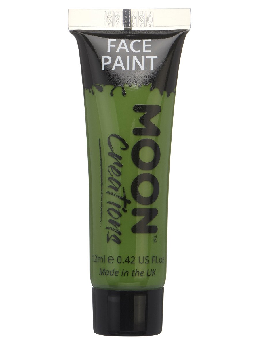 Click to view product details and reviews for Smiffys Moon Creations Face Body Paint 12ml Black Fancy Dress Green.