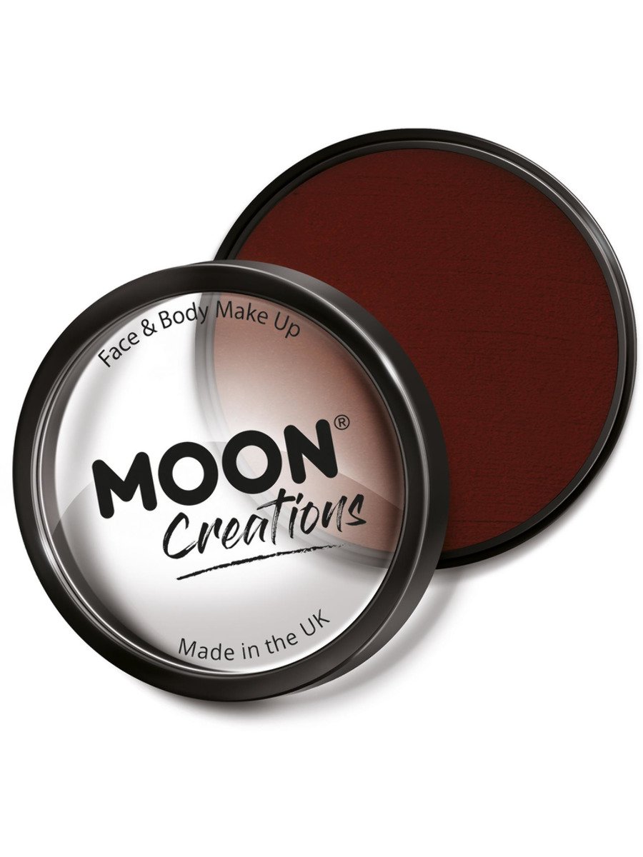 Smiffys Moon Creations Pro Face Paint Cake Pot Apricot Fancy Dress Dark Red