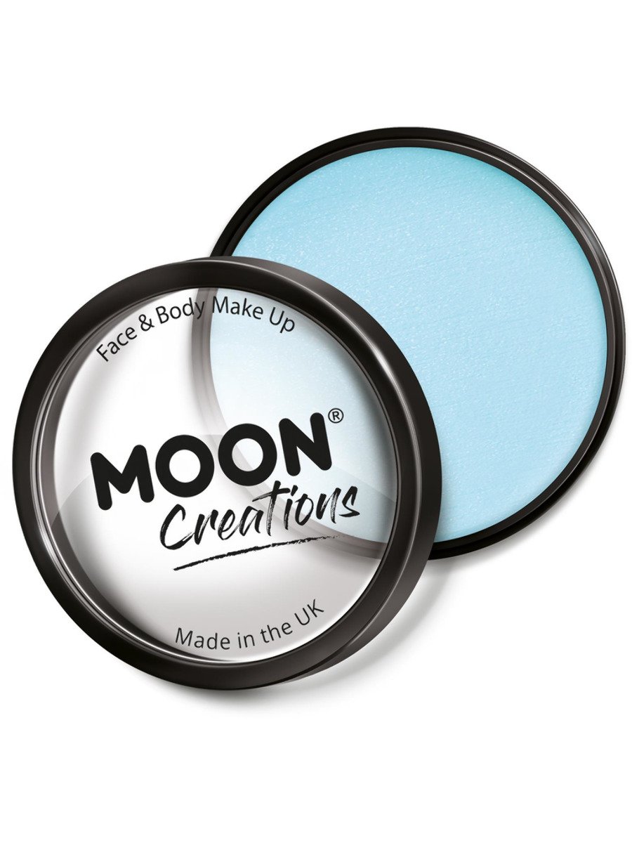 Smiffys Moon Creations Pro Face Paint Cake Pot Apricot Fancy Dress Light Blue