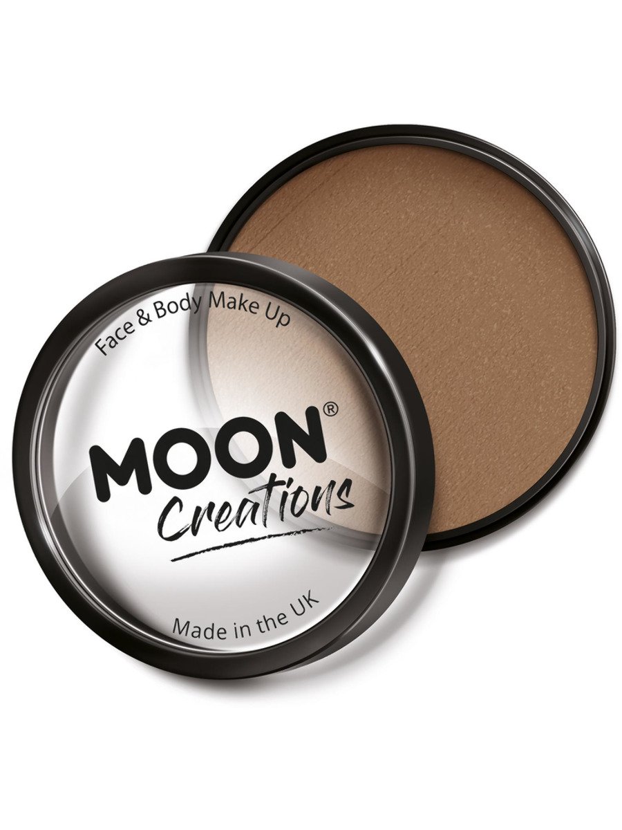 Click to view product details and reviews for Smiffys Moon Creations Pro Face Paint Cake Pot Apricot Fancy Dress Light Brown.