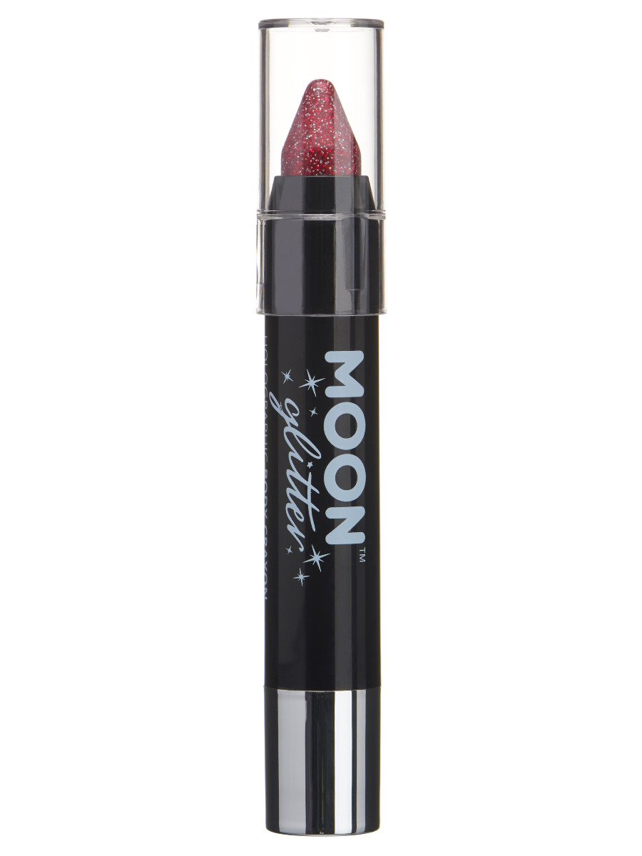 Click to view product details and reviews for Smiffys Moon Glitter Holographic Body Crayons Blue Fancy Dress Red.