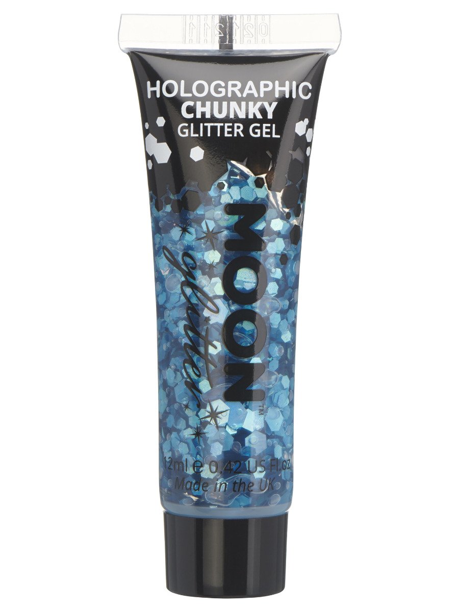 Click to view product details and reviews for Smiffys Moon Glitter Holographic Chunky Glitter Gel Black Fancy Dress Blue.